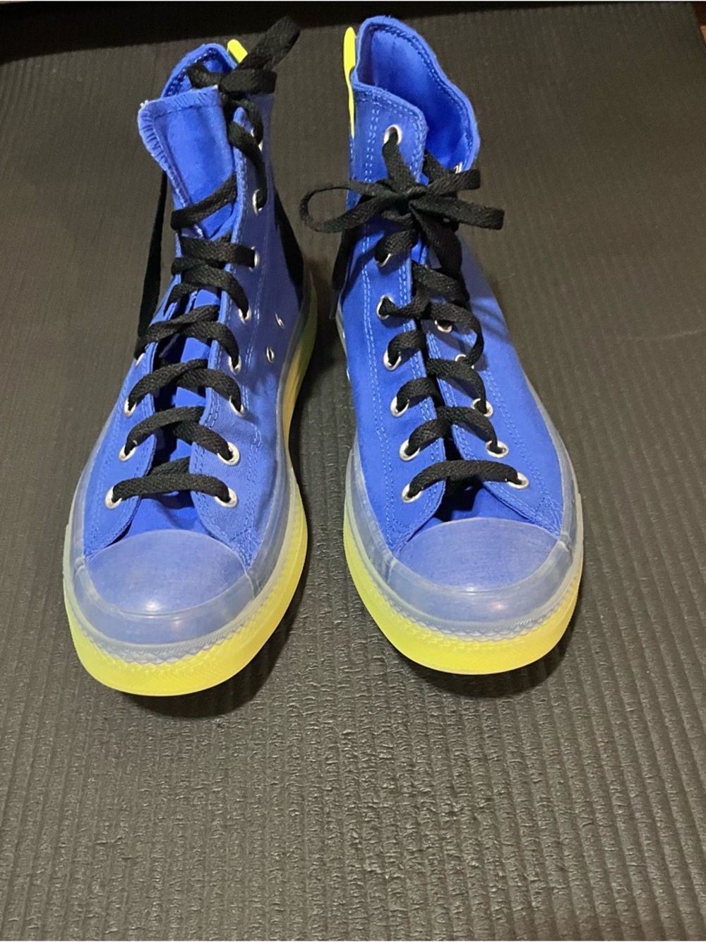 Converse Royal Blue High-Top Sneakers with Black Laces
